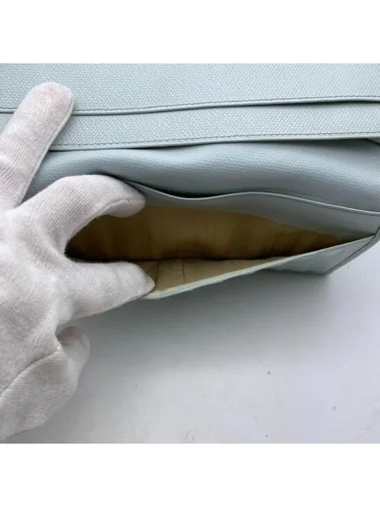 Chanel Coco Button Bifold Wallet Lime Green Card Billfold - Picture 15 of 16